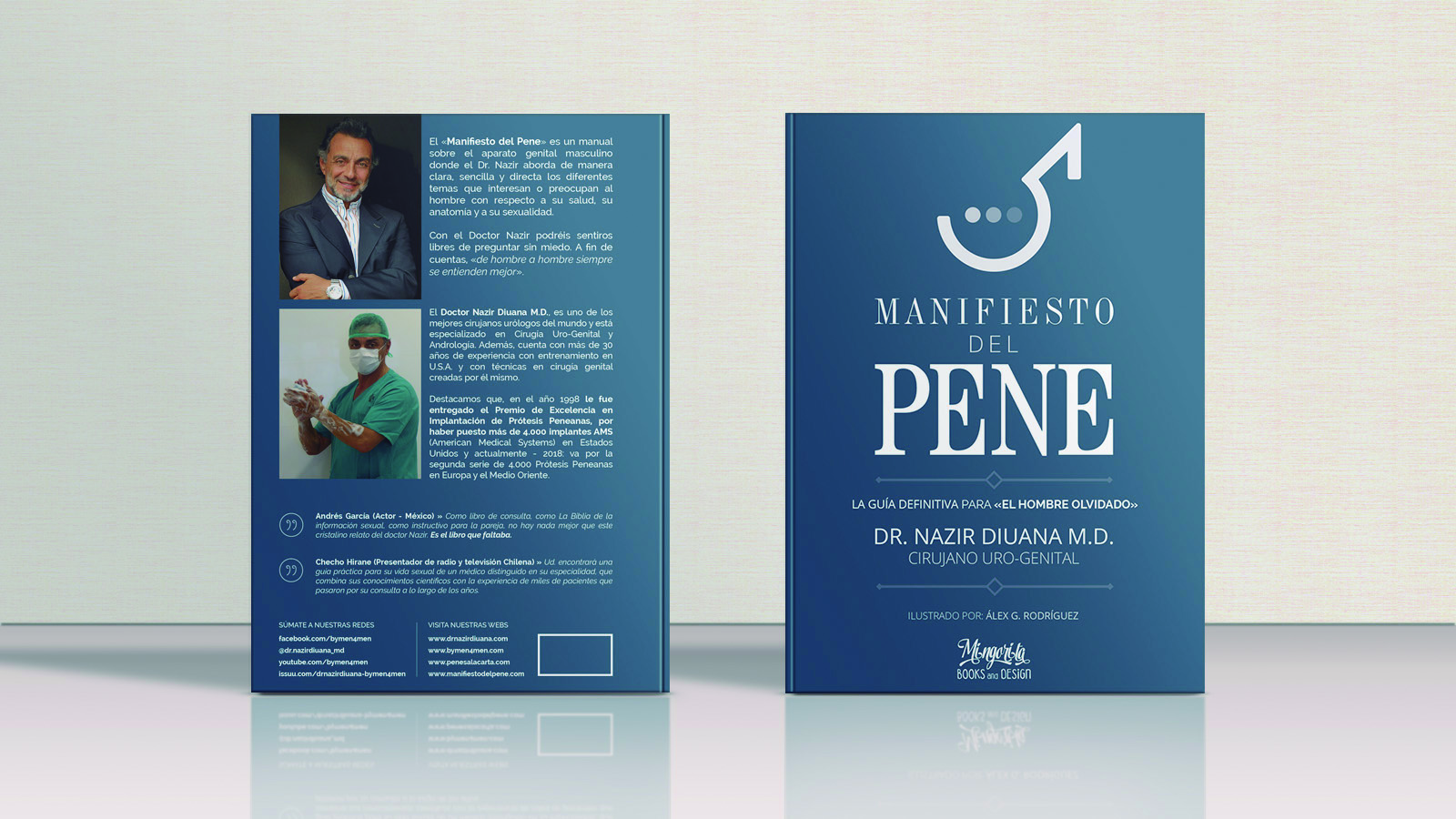 Portada y contraportada del libro Manifiesto del Pene